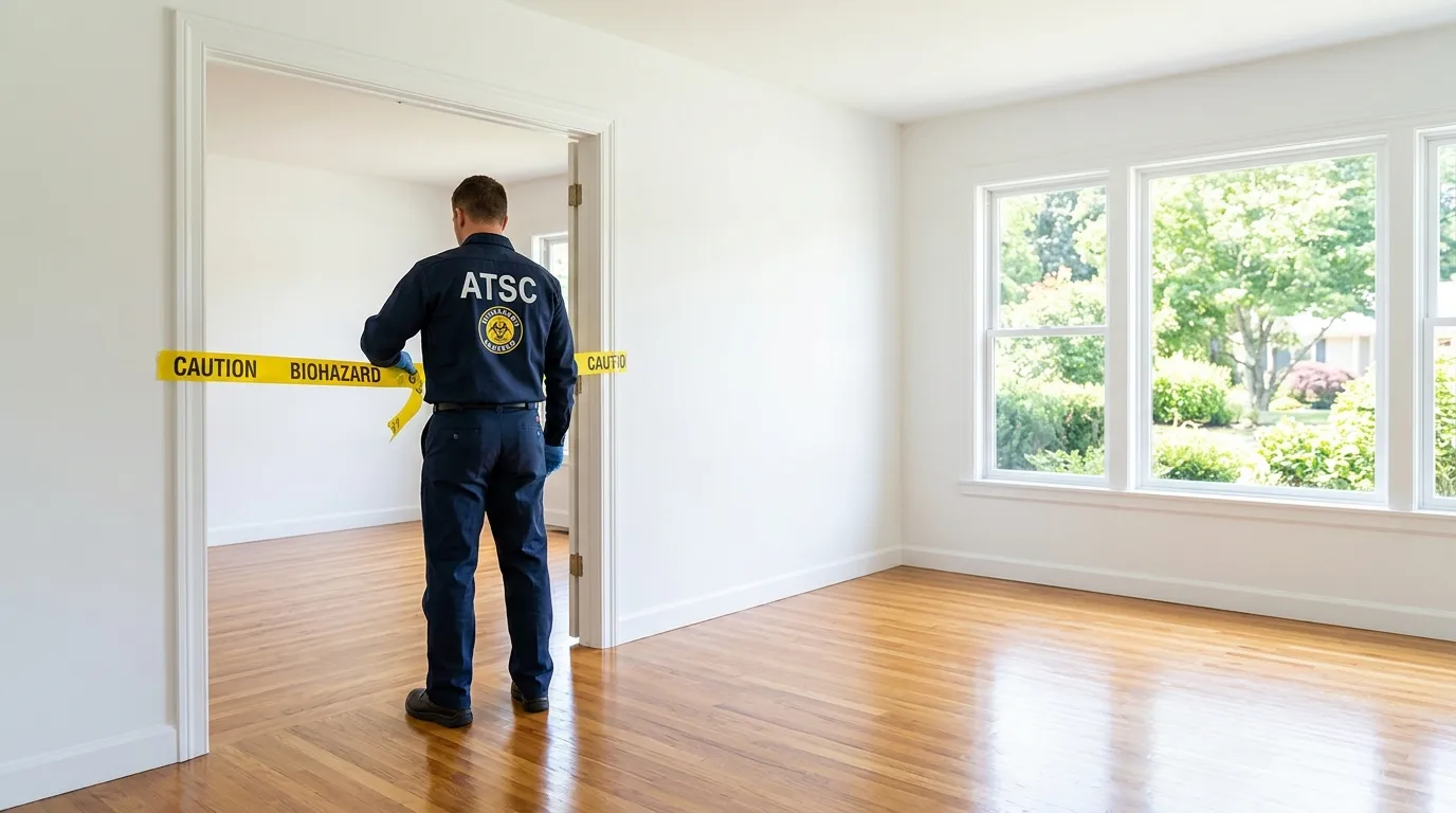 Certified biohazard cleanup crew performing Crime Scene Cleanup in North Richland Hills